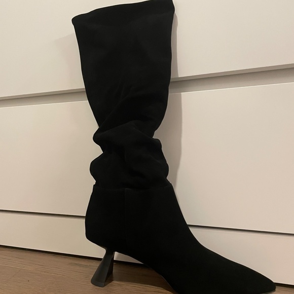 Charles & Keith Knee High Boots (Kid Suede) - Black Size 38 (US 7.5) - Picture 7 of 9